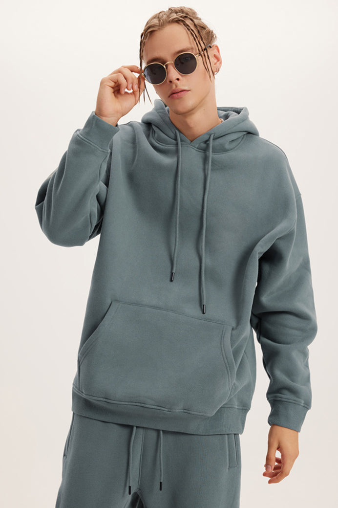 Kapuzenpullover Oversize Herren Hoodie Modisch Lang Unisex Sweatshirt