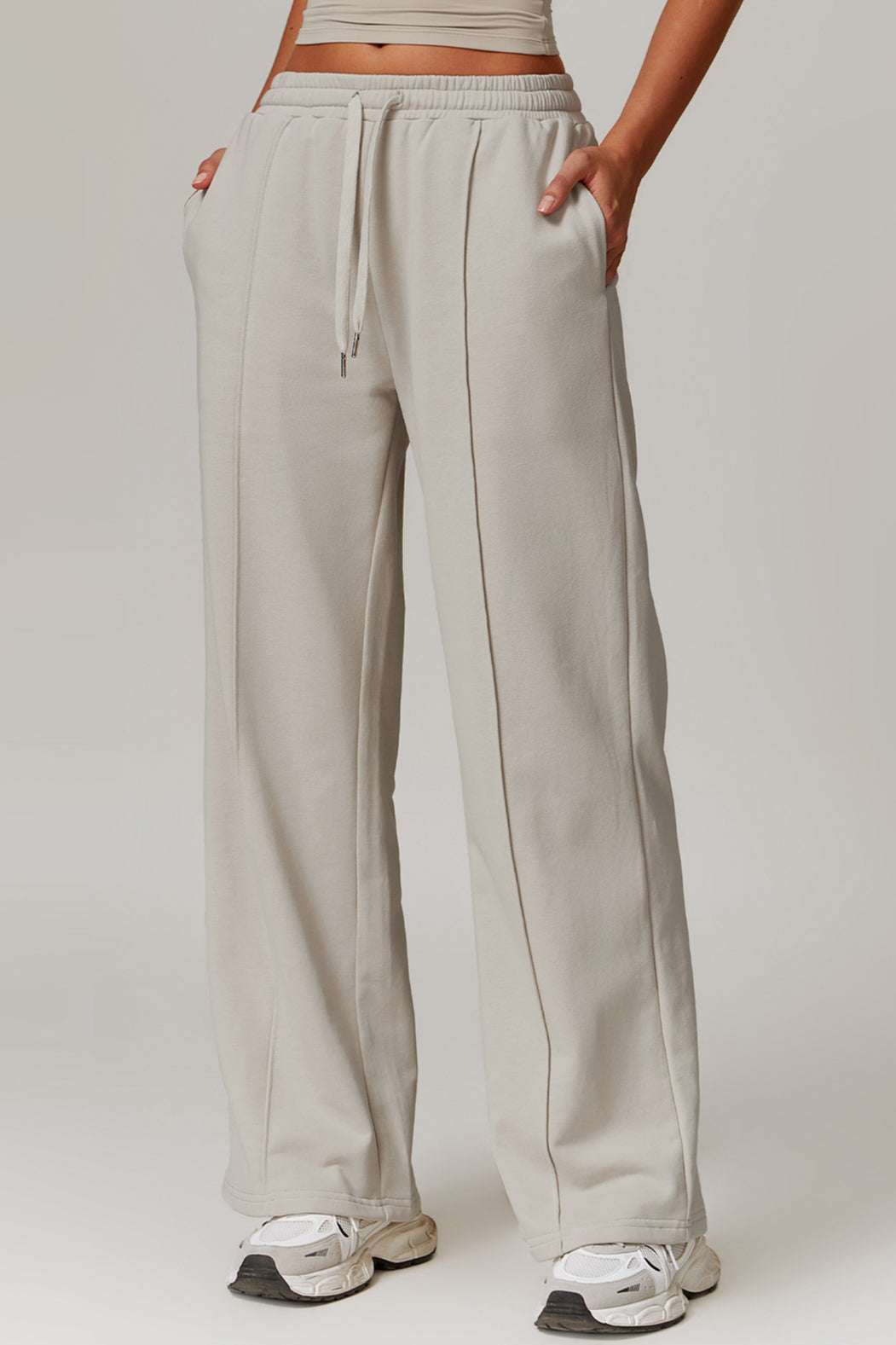 Women's Comfortable Drawstring Lounge Trousers for Relaxed Fit