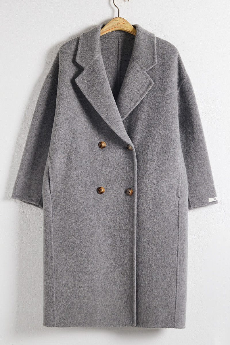 Warm Elegant Buttoned Long Coat