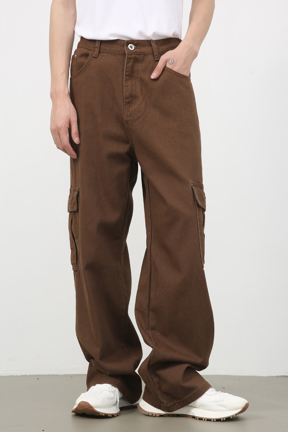 Trendy Wide-Leg Casual Cargo Pants