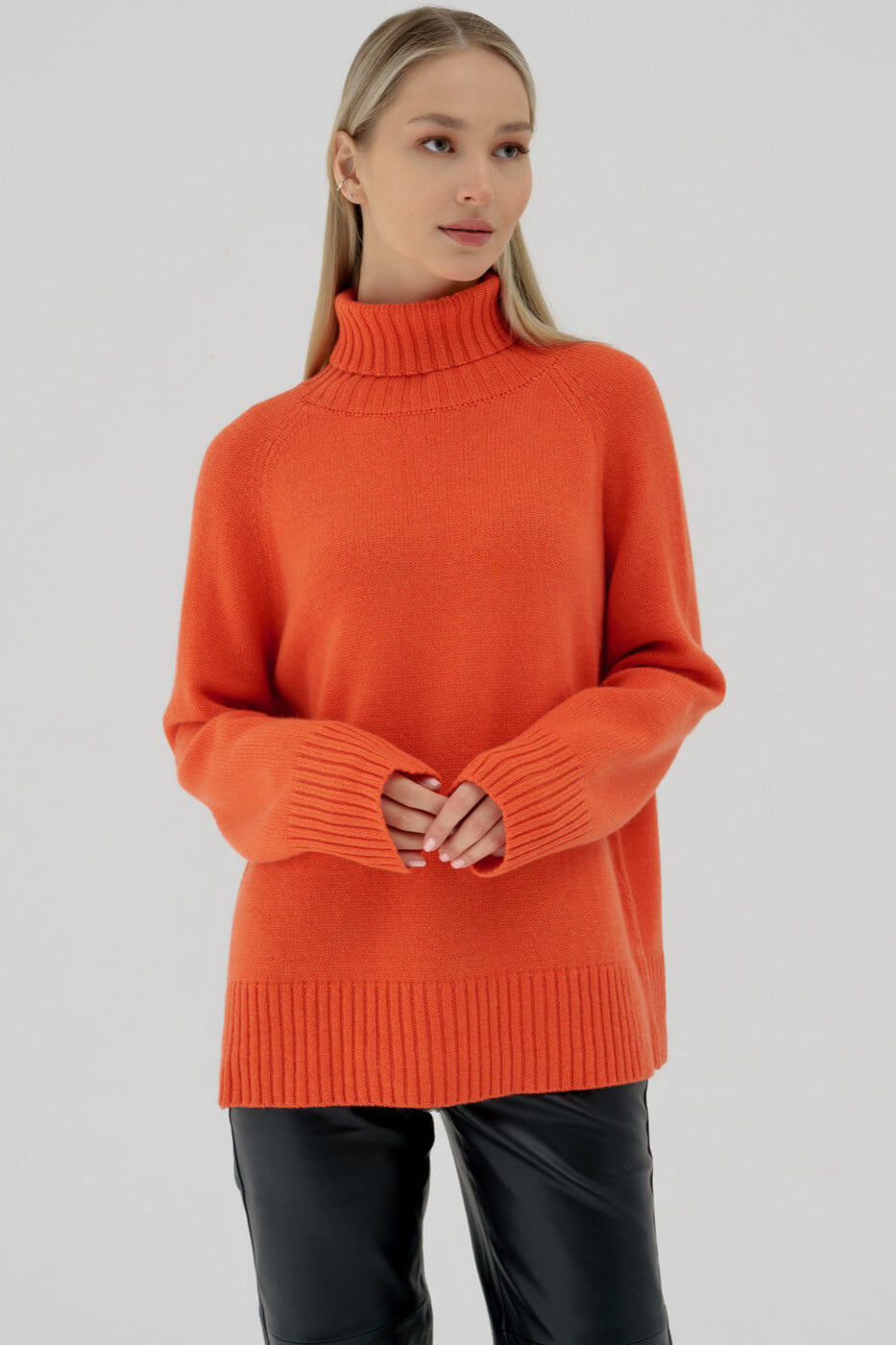 Damen Rollkragenpullover –  Eleganten Komfort