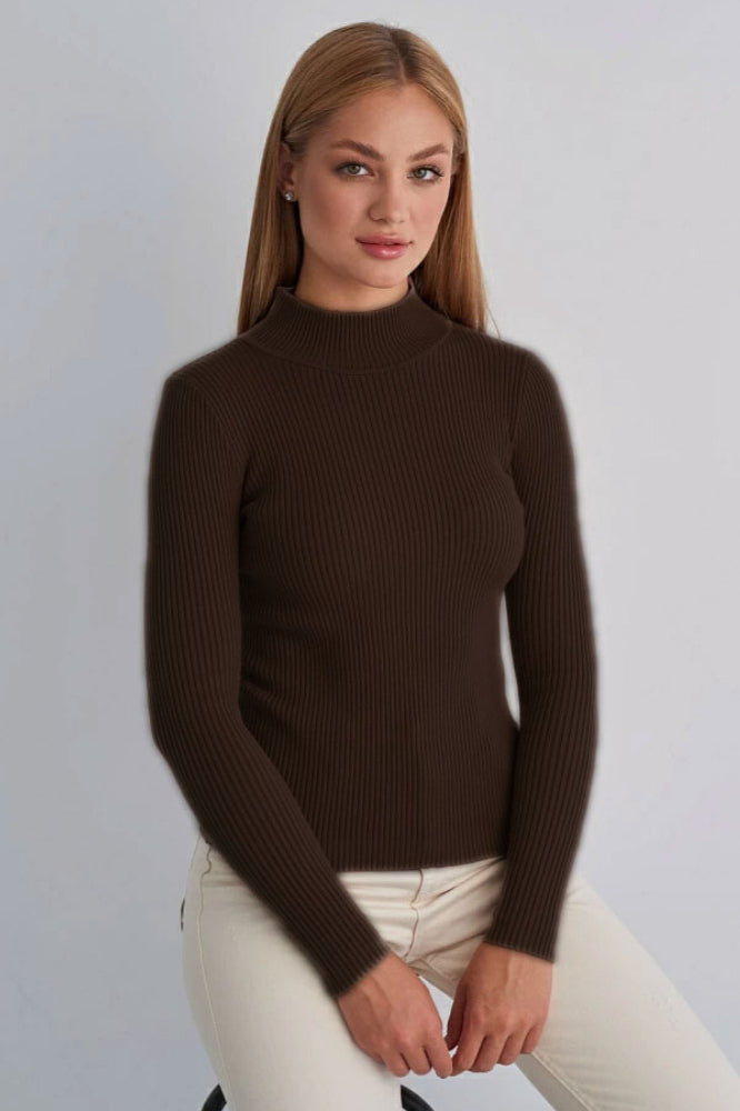 Silhouette Contour Knit Turtleneck