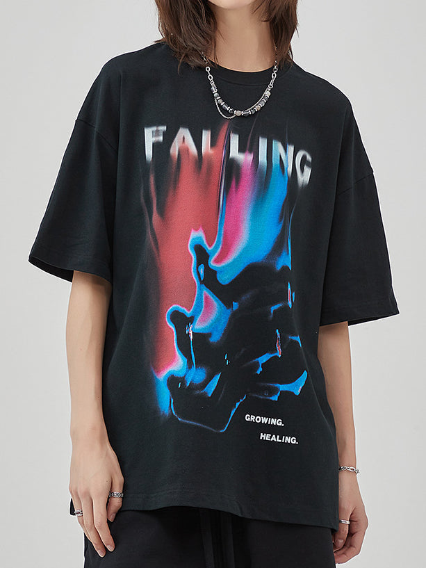 Falling Aesthetic Y2K Print Dreamcore Unisex T-Shirt