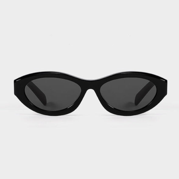 Cat-Eye Narrow Frame Plate Anti-UV Sunglasses